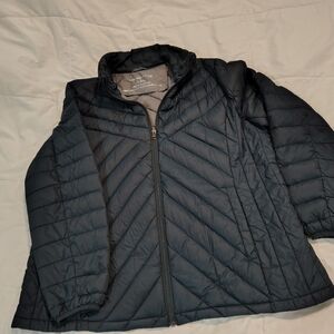 London Fog Navy Quilted Jacket